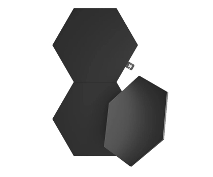 Inteligentna lampa Nanoleaf Shapes Hexagons Expansion Pack czarny (3 sztuki)
